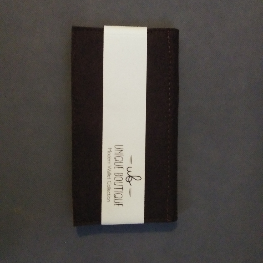 Brown...sustanable felt wallet